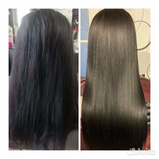 Кератиновое выпрямление волос