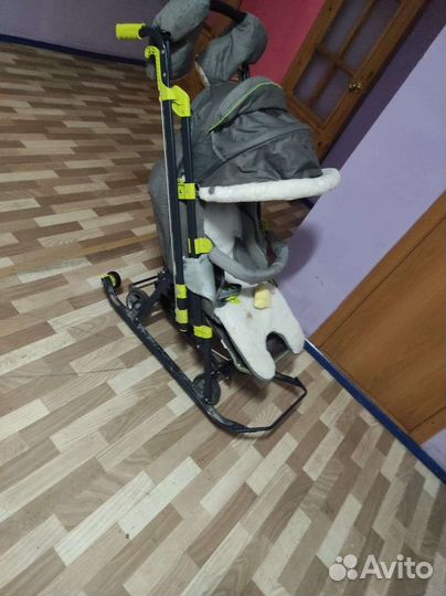 Детские санки коляска ника
