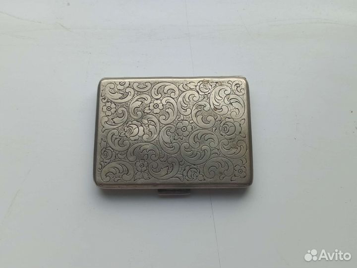 Серебряный порсигар 800проба Европа