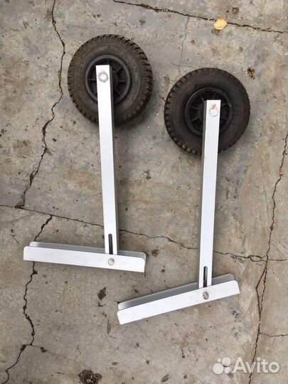 Транцевые колёса на лодку пвх