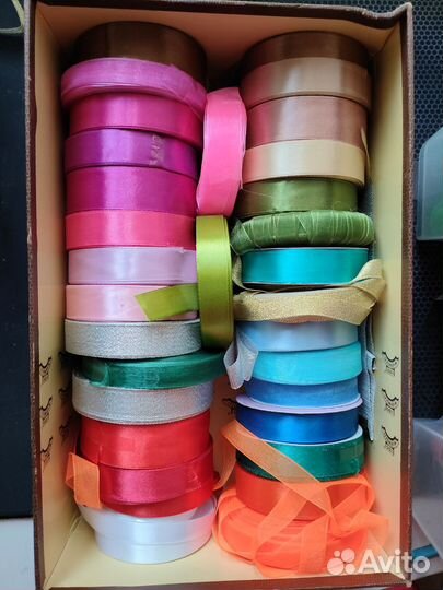 Ленты атласные, капроновые, парчовые