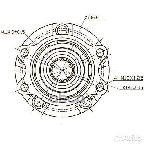 Ступица передняя Z89124R Zikmar