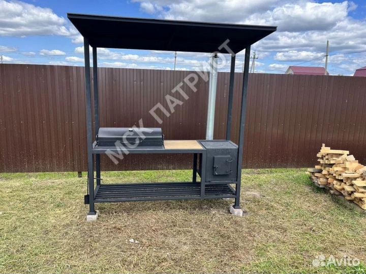 Мангал в стиле лофт