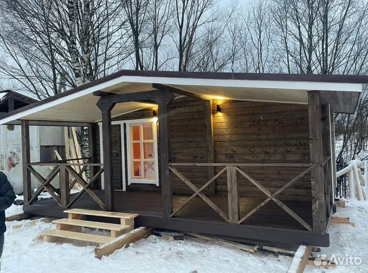 Мобильная баня 6х4.5