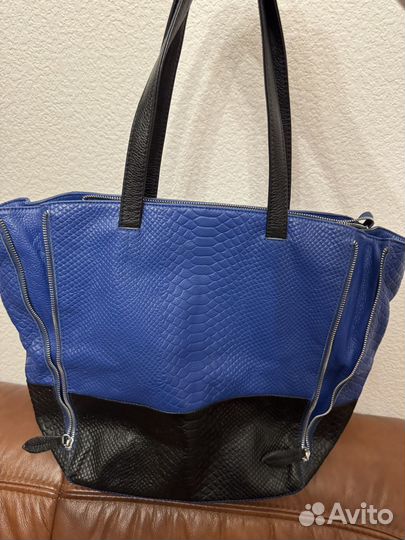 Сумка натуральная кожа через плечо