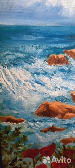 Картина маслом Море. Пейзаж