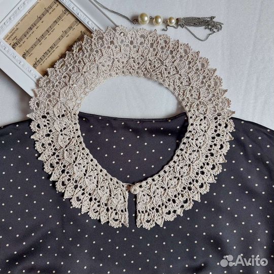 Воротничок вязаный