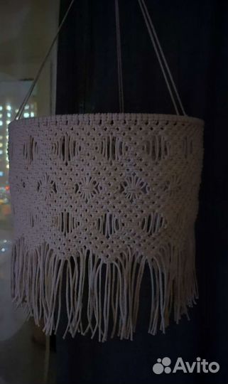 Абажур плетеный