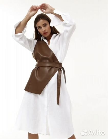 Жилет женский на 1 плечо / пояс ассиметричный L