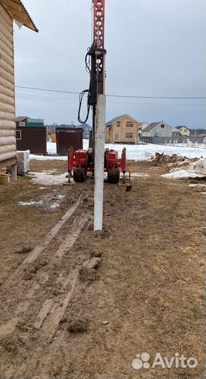 Железобетонные сваи под ключ установка