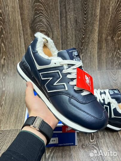 Кроссовки New balance 574 с мехом мужские