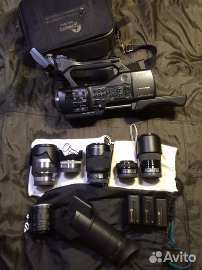 Камкодер Sony Nex-EA50 и 4 объектива