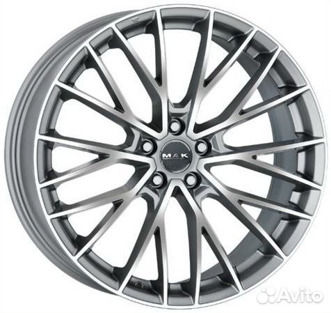 MAK Speciale-D : 9.5x19 5*120 Et:40 Dia:72.6 Graphite Mirror Face