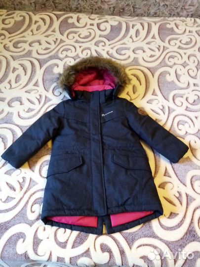 Зимний пуховик для девочки 104