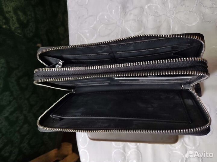 Мужской клатч,новый, из натуральной кожи