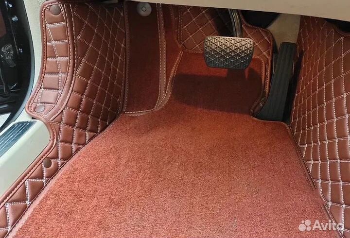 3д коврики из экокожи в салон авто с бортами