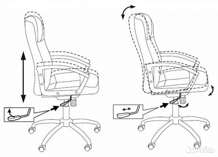 Кресло для руководителя T-800N/black