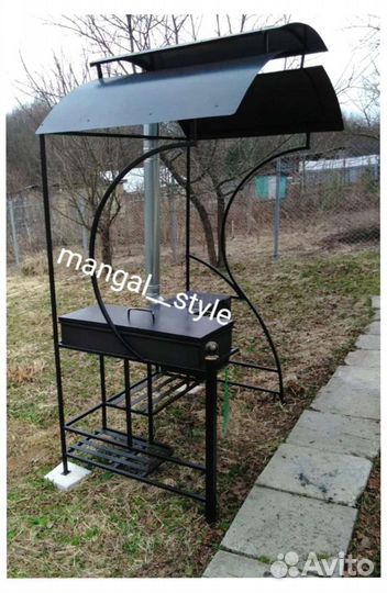 Мангал с крышей