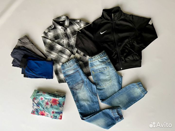 Вещи пакетом на мальчика 122 128