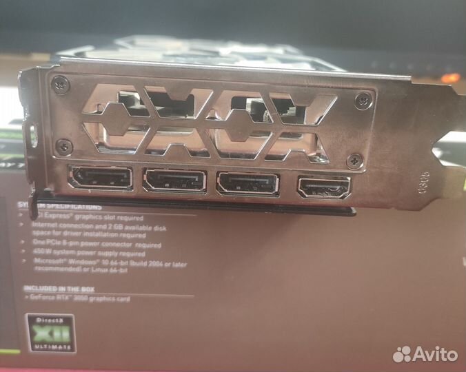 Видеокарта rtx 3050 8gb