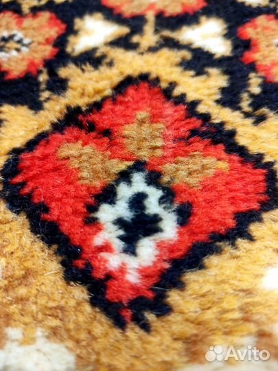 Ковер шерстяной 200х290 мягкий пушистый СССР палас