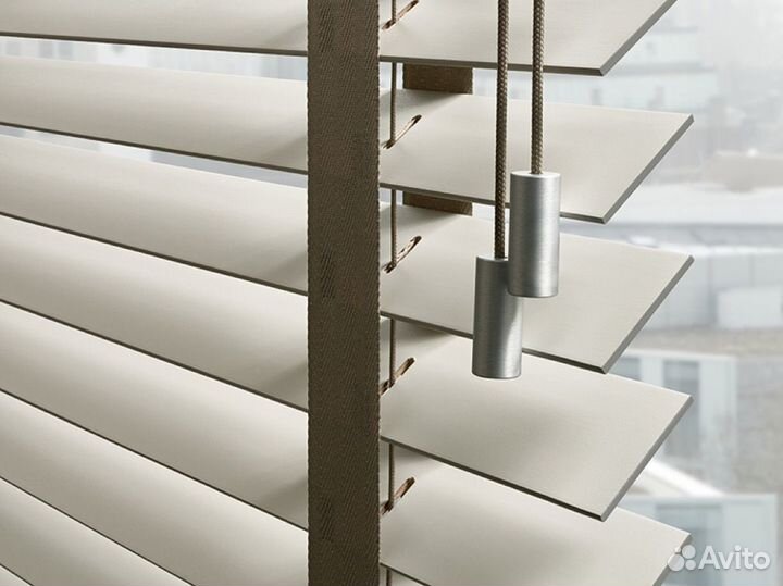 Деревянные жалюзи горизонтальные