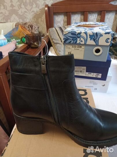 Ботильоны натуральная кожа 39
