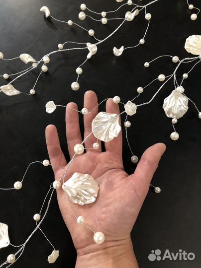 Ветка с жемчужинами, декор