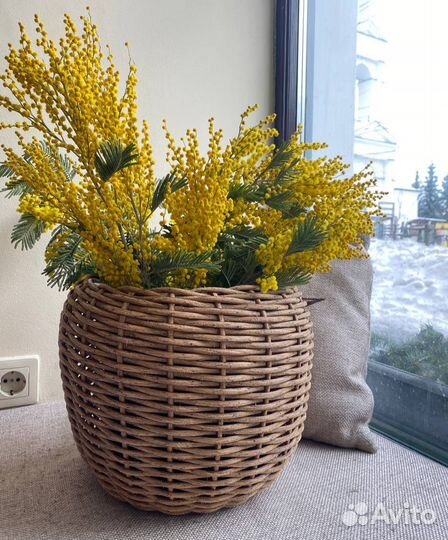 Продам кашпо из ротанга