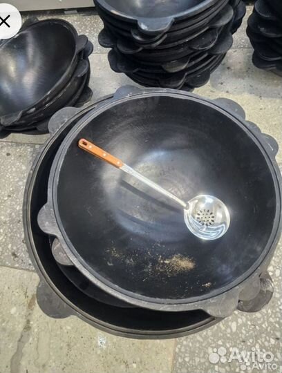 Казан чугунный с алюминиевой крышкой 6 лит