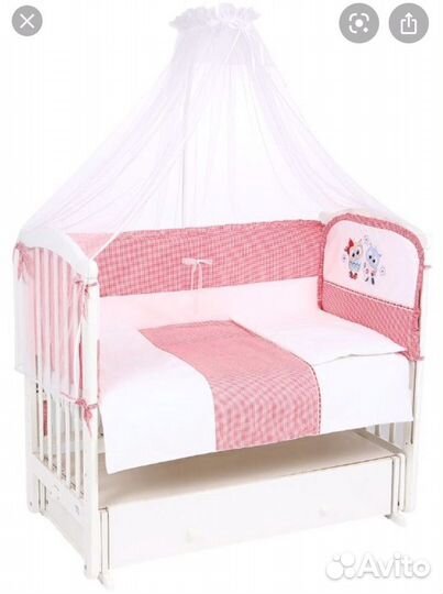 Комплект постельного белья в кроватку