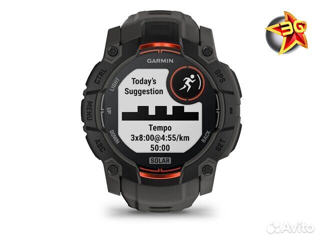 Часы Garmin Instinct 3 50 mm Solar Black 010-02935-00