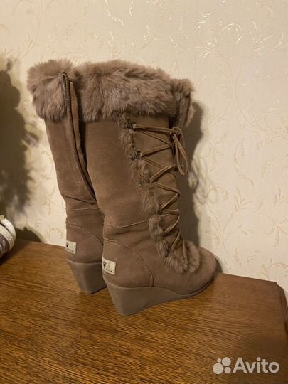 Ugg женские на платформе коричневые