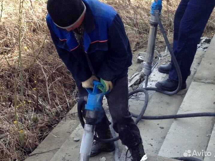 Отбойные молотки, компрессор, бетоноломы