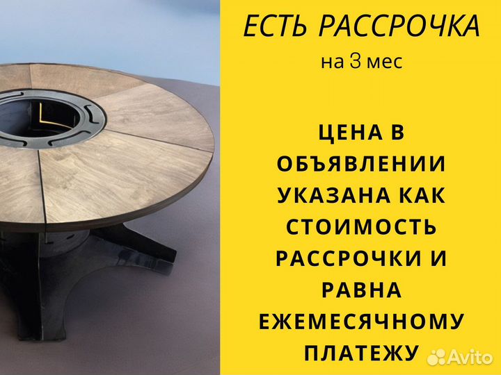 Гриль мангал барбекю жарьте вместе