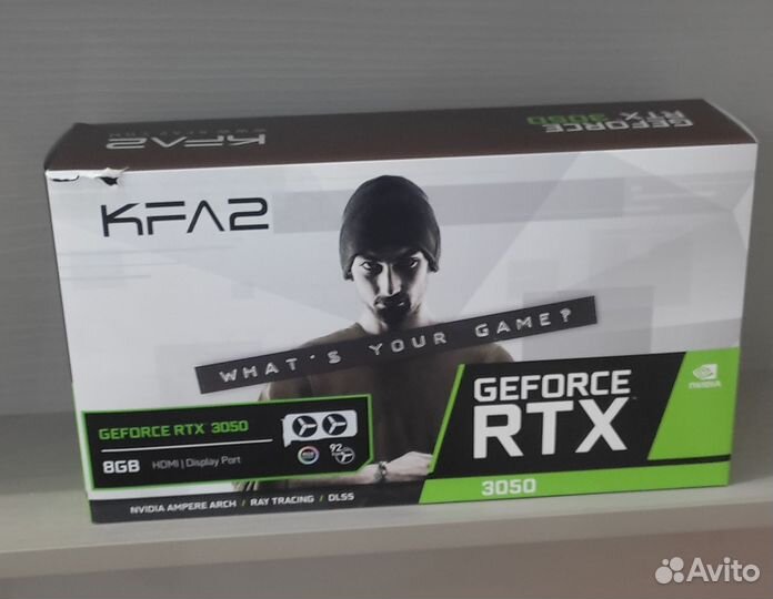 Видеокарта KFA2 GeForce RTX3050 X Black 8 гб