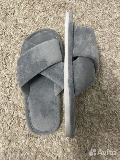 Тапки домашние женские,новые, цвет серый