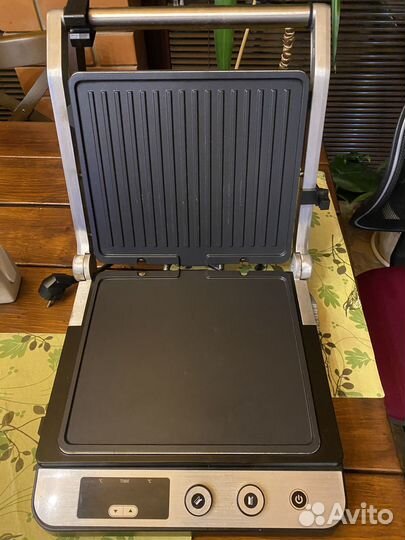 Гриль Kitfort KT-1636, серебристый/черный