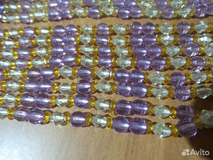 Подхваты для штор 3 шт. Бусинки 6 мм