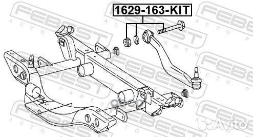 Болт эксцентриковый к-кт (шайба,гайка) MB 1629