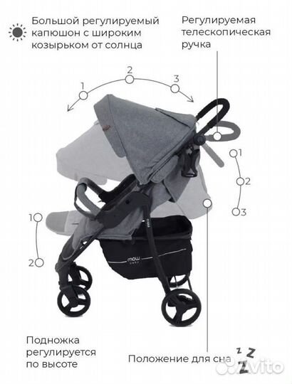 Прогулочная коляска mowbaby