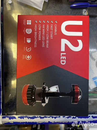 Светодиодные лампы led h4 с линзами