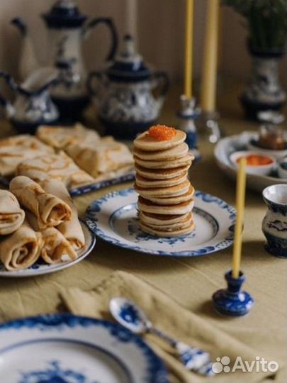 Фарфоровый набор гжель посуда