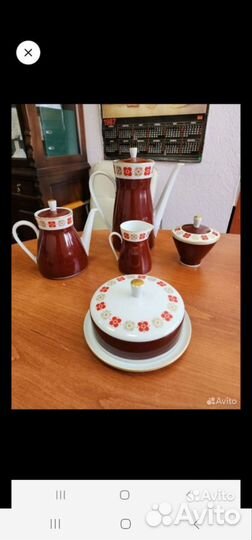 Чайно кофейный сервиз гдр