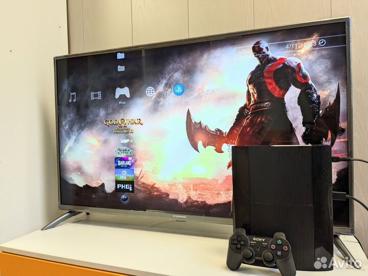 Sony PlayStation 3 500gb + 40 игр Hen