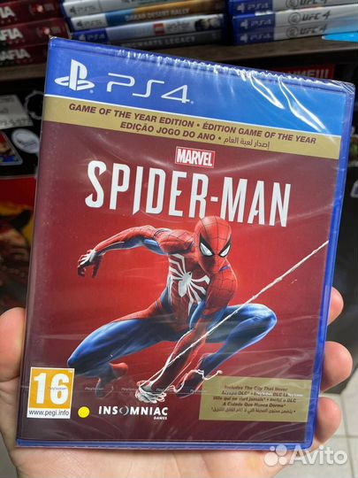 Spider man goty Edition ps4 новый в плёнке