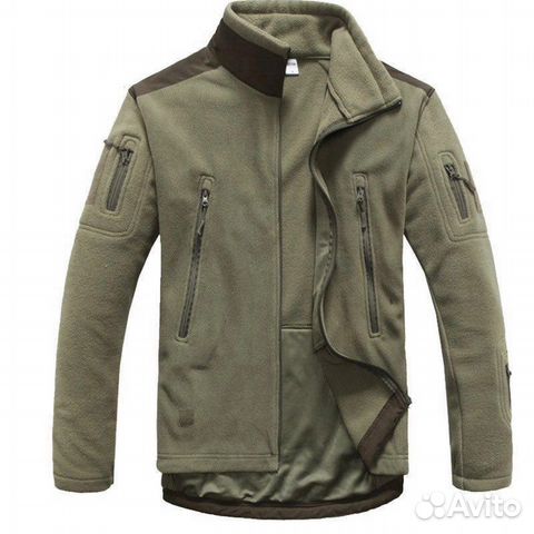 Флисовая военная зимняя кофта
