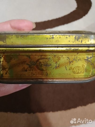 Коробка жестяная СССР