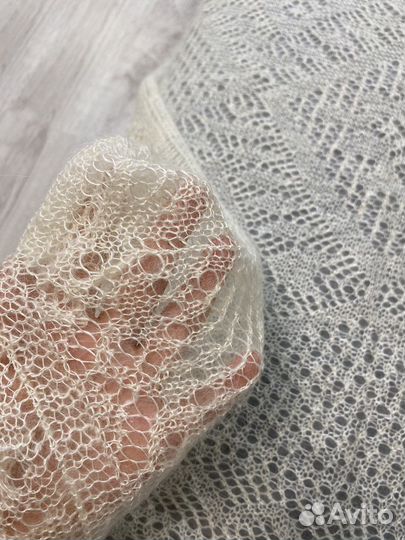 Шаль пуховая ручная работа