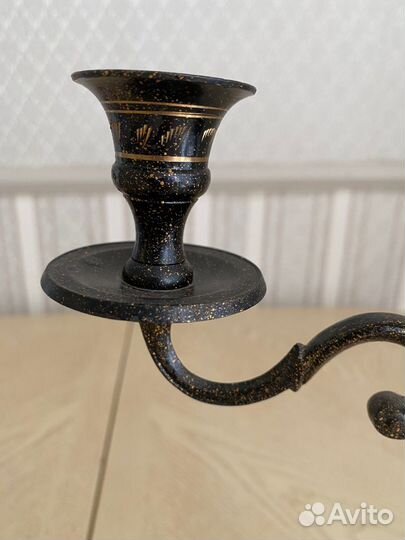 Подсвечники (латунь, металл, стразы, жемчуг)